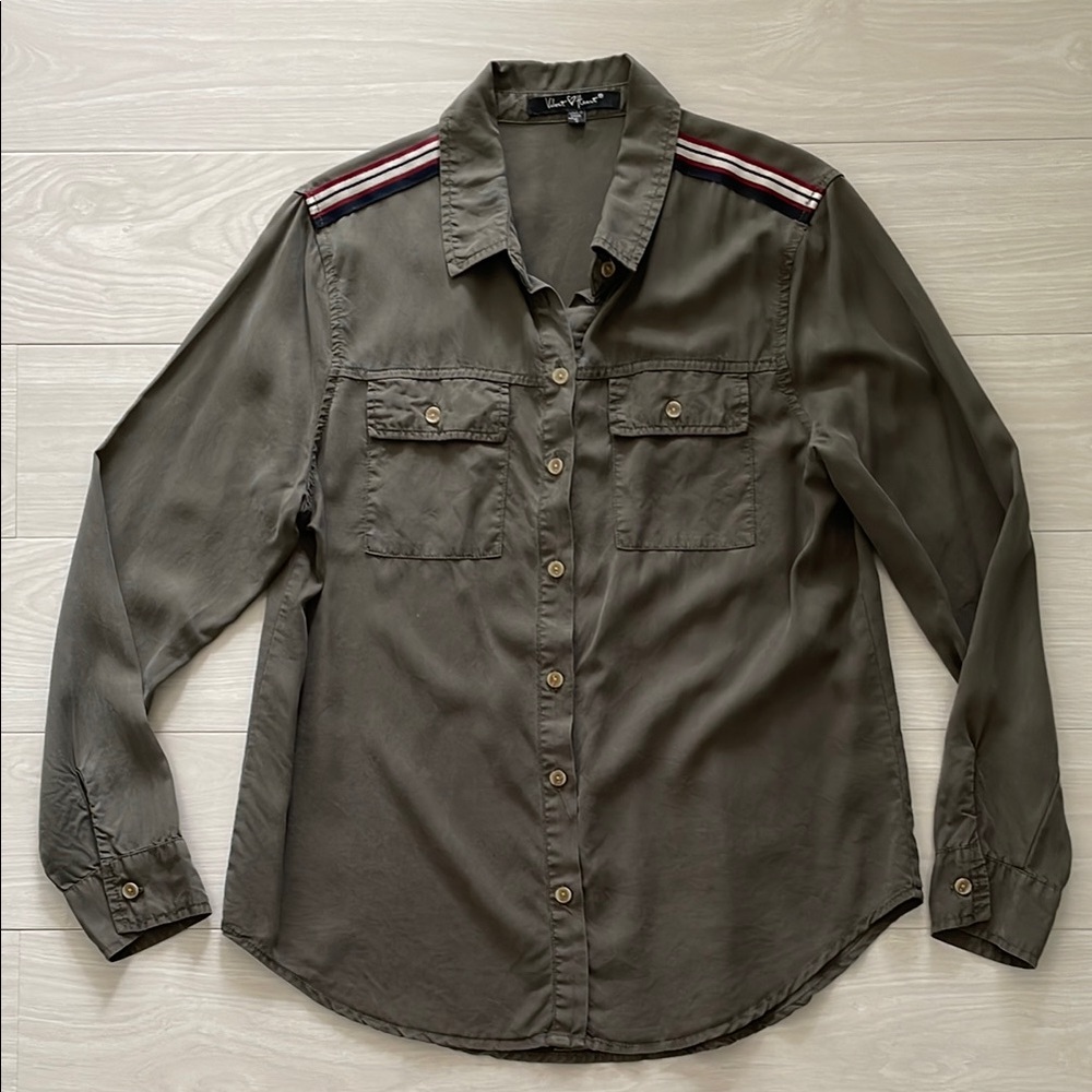 Velvet Heart Khaki Green Blouse